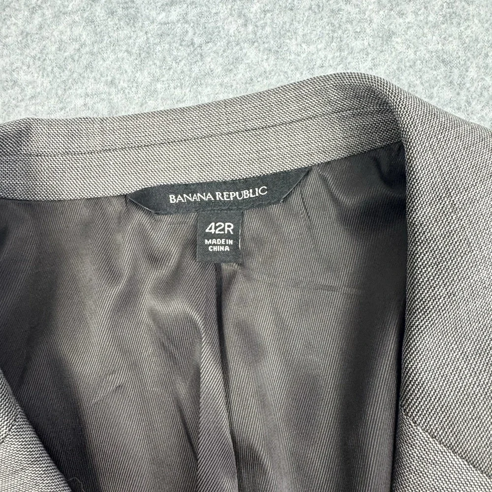 Banana Republic Marzotto Super 120's Blazer Men 42R Slim Fit Wool Sport‎ Coat